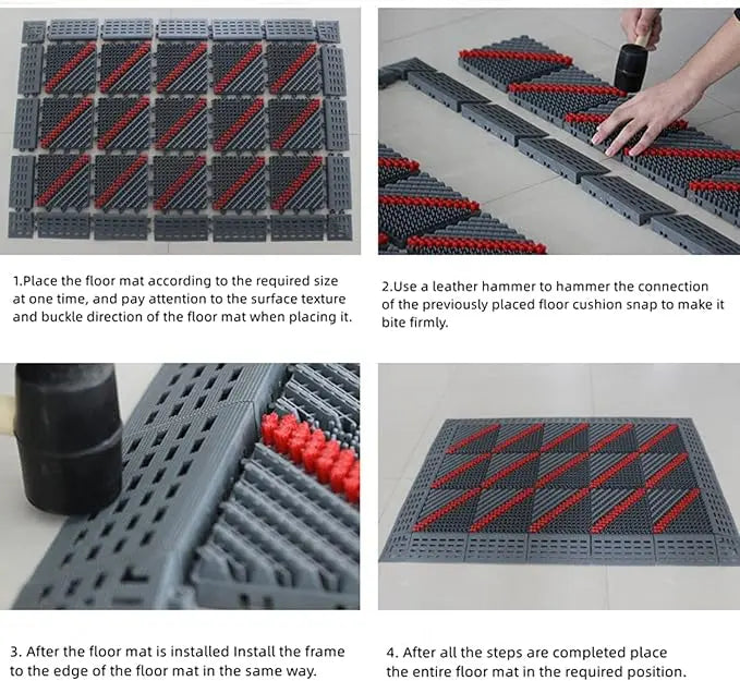 Modular Anti-Slip Floor Mat Tiss Living